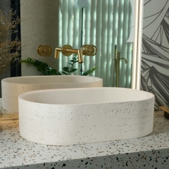 Rivius Elna - Lavabo Đặt Bàn Dáng Oval Thanh Lịch Tối Giản