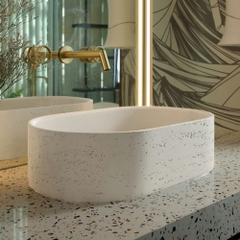 Rivius Elna - Lavabo Đặt Bàn Dáng Oval Thanh Lịch Tối Giản