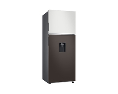 406L Tủ Lạnh Bespoke AI Đông Trên -Optimal Fresh+, Nâu