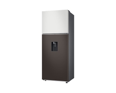406L Tủ Lạnh Bespoke AI Đông Trên -Optimal Fresh+, Nâu