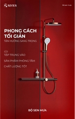 Rivius Aquadoré – Bộ Vòi Sen Sắc Hồng Vàng Trang Nhã