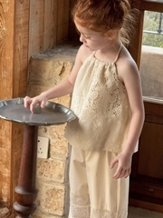 Set Áo Yếm Quần Dài Ren Kem Lưới Ota