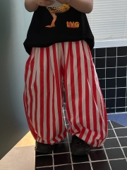 Quần Dài  Dù Sọc Đỏ Trắng LY