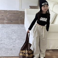 Áo croptop dài tay đen