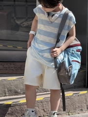 Quần Ngắn Thun Kem PL