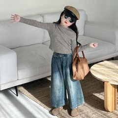 Quần dài Jean ống rộng bé gái