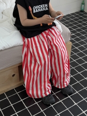 Quần Dài  Dù Sọc Đỏ Trắng LY