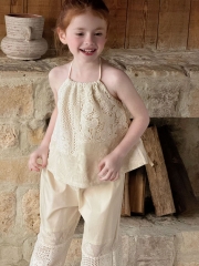 Set Áo Yếm Quần Dài Ren Kem Lưới Ota