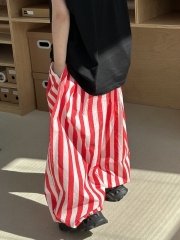 Quần Dài  Dù Sọc Đỏ Trắng LY
