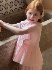 Set Dài Áo Quần Bo Hồng OTA