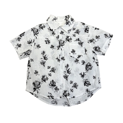 SN Sơ Mi Hoa Hồng Quần Đen+Dây Đai YH