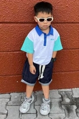 Quần ngắn jean xanh  đậm