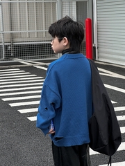 Áo Dài Len Xanh Rách Ly