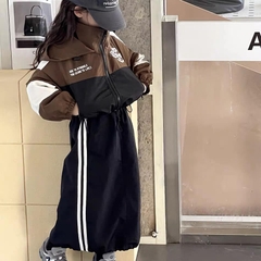 ÁO KHOÁC DÀI NÂU ĐEN PUKIDS