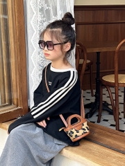 ÁO DÀI ĐEN SỌC TAY ZD