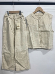 Set Dài Gile Jean Đốm Màu