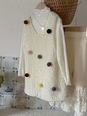 ÁO LEN DÀI CỤC BÔNG YK