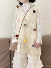 ÁO REN DÀI TRẮNG YK