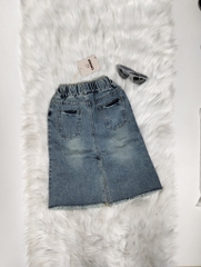 Chân Váy Jean Loang