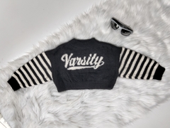 Áo Len Đen Mix Tay Pukids