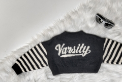 Áo Len Đen Mix Tay Pukids