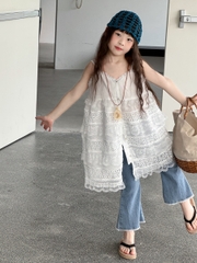 Set VD Trắng+Quần Jean Tuarua Gấu YK