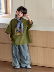 QD Jean Xanh Gấp Ly AY