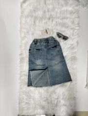 Chân Váy Jean Loang