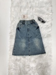 Chân Váy Jean Loang