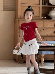 SN Áo Đỏ+CV Trắng Nơ YK