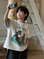 Áo Ngắn T&J Trắng SN