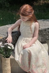 Váy Yếm Voan Cổ Bèo Hoa OTA