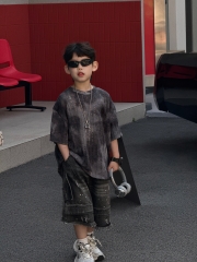 Áo Ngắn Đen Rách Lưới FS