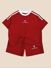 SET Ngắn Đỏ Sọc Trắng MIW