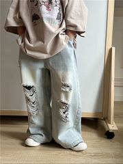 QUẦN DÀI JEAN XANH RÁCH SN