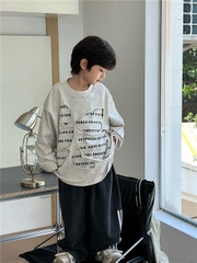 Áo Dài Xám Rách Chữ SN