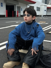 Áo Dài Len Xanh Rách Ly