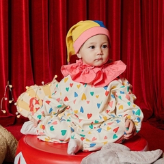 Jump Dài Tim Màu Kèm Nón Hề