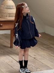 SN Áo Váy Bí Gió Xanh Nơ Ren Ota