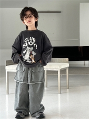 Áo Dài Đen T&J Mặt Hề SN