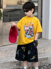 Quần Ngắn Đen Sơn Màu FS