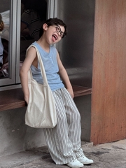 Quần Dài Kem Sọc Xanh PL