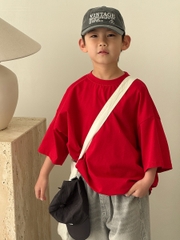 Áo Ngắn Đỏ Hình Lưng SX