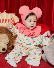 Jump Dài Tim Màu Kèm Nón Hề