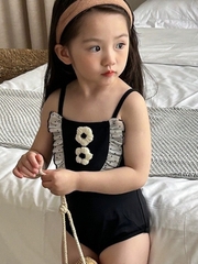 Jump Bơi Đen Hoa Trắng MF