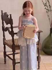 SET Dài Hoa Kẻ Xanh OTA