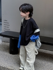 AD Đen Mix Tay Xanh AY