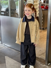 Áo Khoác Kaki Be Kitty Peach