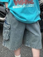 Quần Ngắn Jean Túi Hông AM