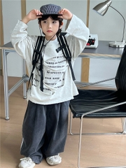 Áo Dài Xám Rách Chữ SN